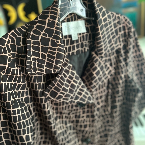 Y2K Relativity Black and Brown Trench Coat M - Picture 9 of 17